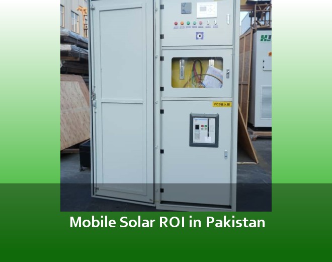 Mobile Solar ROI in Pakistan